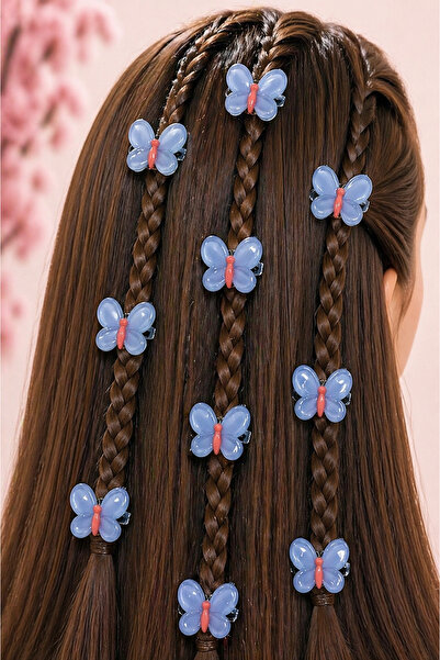 MakeWell Pink Butterfly Clip Hairpin Set – Brightly Colored Hair Accessory fo...