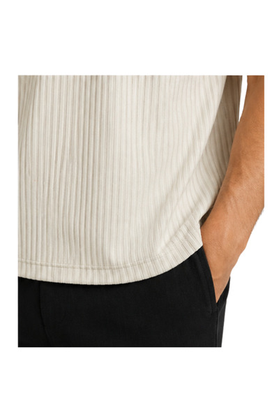 Yassino Corded Ottoman Fabric Men's T-Shirt 26047