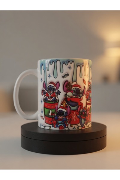 BARDART Cute Friendly Sititch Themed Porcelain Mug