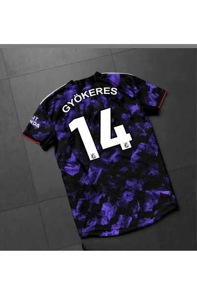 BREATHLESS Arsenal 2025-26 Yeni Sezon Viktor Gyökeres Özel Konsept Forması (MOR)