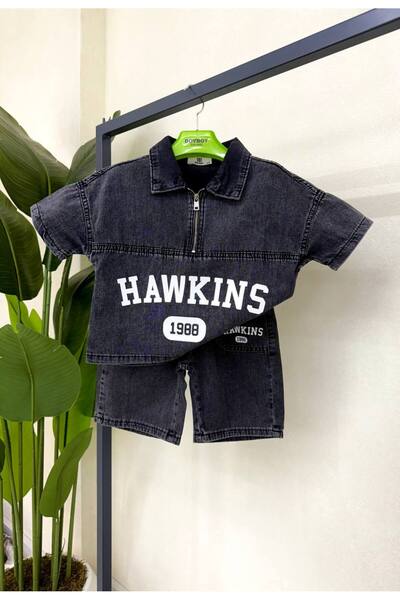 MİNİK DÜŞLER Set pantaloni scurți din denim pentru băieți