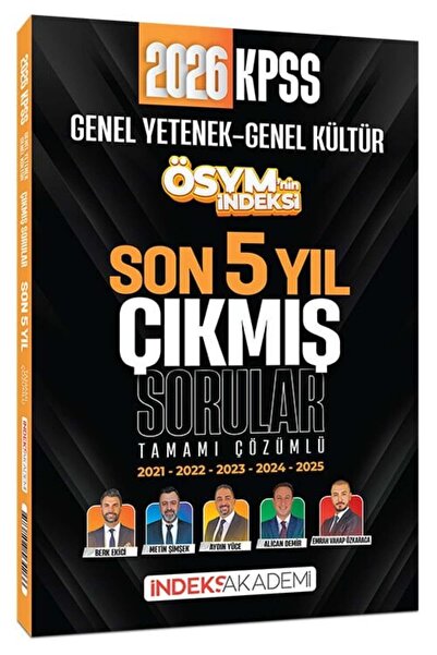 İndeks Akademi 2026 KPSS Genel Yetenek Genel Kültür ÖSYM nin İndeksi Çıkmış S...