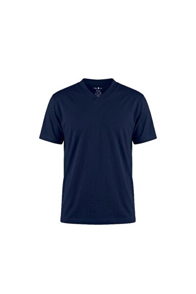 White Leaf Men's V-Neck T-Shirt 1 Piece – 100% Combed Cotton Comfortable Casu...