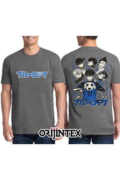 orijintex Blue Lock Team Front and Back Printed Unisex Tshirt