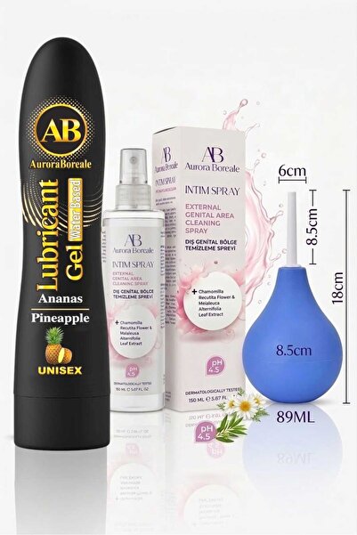 AuroraBoreale İntim Genital Bölge Spreyi Temizleme Pompası Ananaslı Kayganlaş...