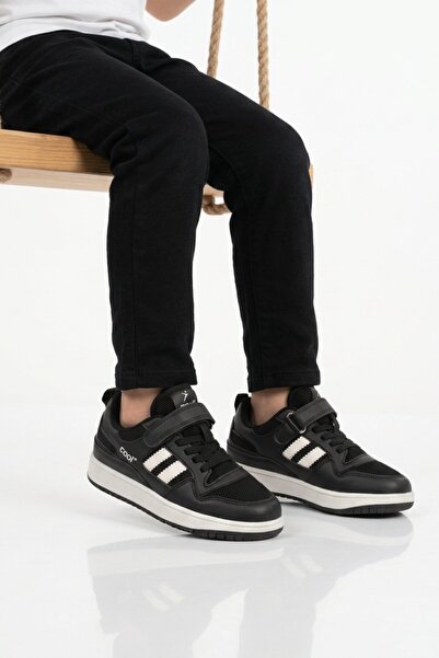 Cool Black Velcro Boys' Sneakers