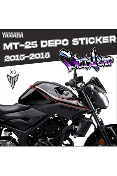 AKDESEN MT-25 Depo Tekli Şerit Sticker 2015-2018