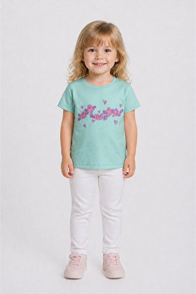 Yale Kids 1-4 Years Old Girls' 95% Cotton T-Shirt