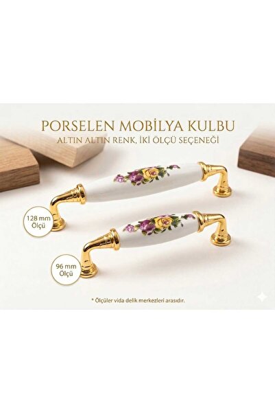 Arion ÇOÇUK ODASI MOBİLYA KULBU SEÇİL ÇİÇEK DESEN (137) 96 MM VE 128 MM SEÇEN...