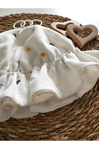 LUMİBABY BUTİK 100% Cotton Double-Layered Muslin Baby Hat (Suitable for 6 Mon...