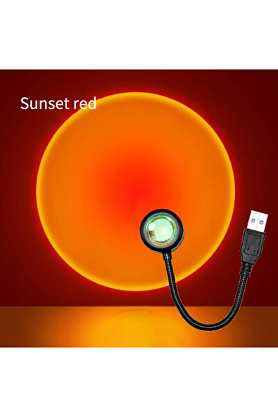 TTT Taşınabilir USB Sunset Gün Batımı Ambiyans Işığı Lamba