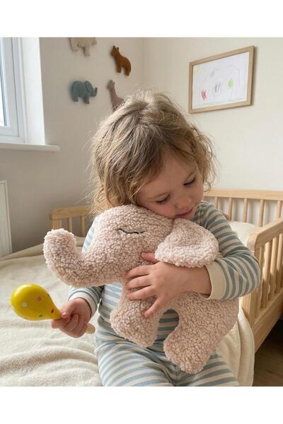 Suvolta Store Teddy Bebek/Çocuk Fil Uyku Arkadaşı Lumi Krem