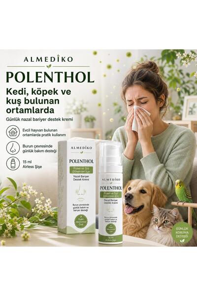 ALMEDİKO Polenthol Nazal Bariyer Destek Kremi (Polen ve Toz Dönemleri İçin )