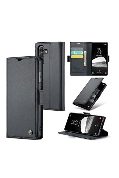 Caseme 023 Luminus Θήκη Πορτοφόλι Black (Samsung Galaxy A15 4G / 5G)