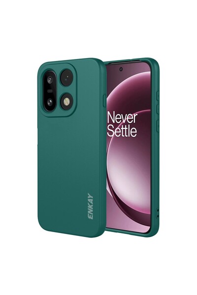 ENKAY Liquid Θήκη Σιλικόνης Dark Green (OnePlus 15 5G)