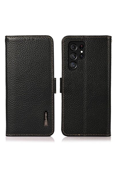 KHAZNEH Side-Magnetic Θήκη Πορτοφόλι Black (Samsung Galaxy S24 Ultra 5G)