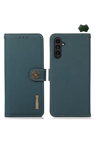 KHAZNEH Δερμάτινη Θήκη Πορτοφόλι Green (Samsung Galaxy A37 5G)