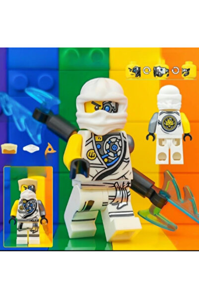 yamanS Ninja Tournament Zane Battle Damage Suit Figür Yapı Blok Oyuncak(Custo...