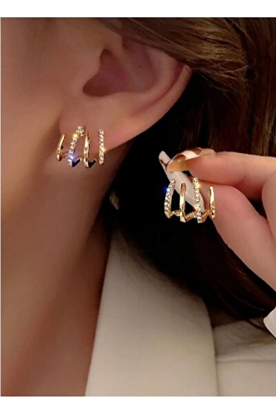 Nazellaa Multiple Design Zircon Stone Earrings