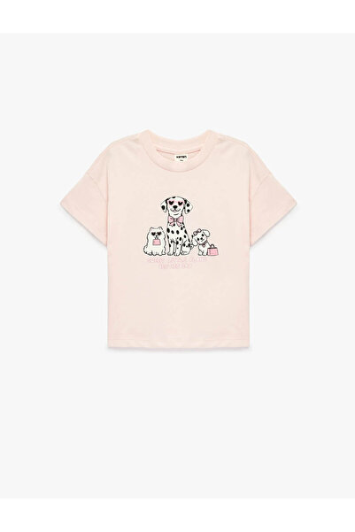 Koton Cotton Printed Pink Baby Girl T-Shirt 6Smg10161Ak