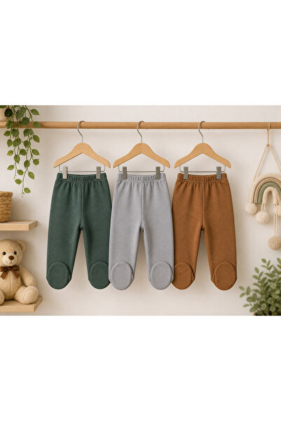 Minimissbaby 100% Cotton Baby Booties Bottom Pants 3-Pack – Soft Texture, Fle...