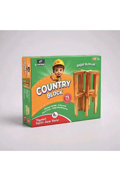 ZEKA DOLABI COUNTRY BLOCK Ahşap Bloklar Oyunu