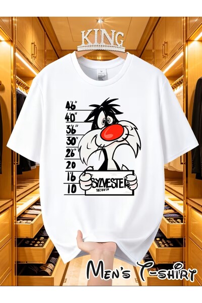 H&GHAMLEGİYİM Printed T-Shirt. Short Sleeve Summer & Spring Casual Top Wear T...