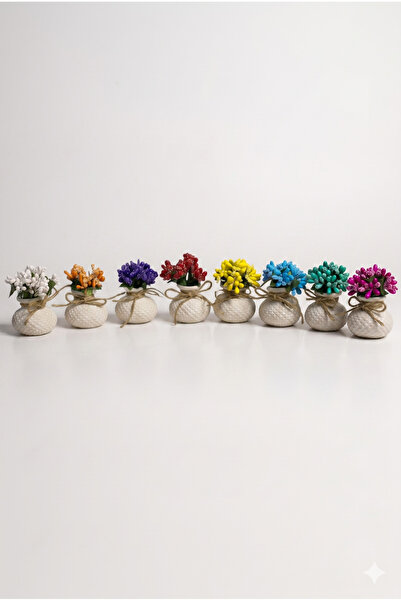 Decorative Mini Set of Eight with Flowers