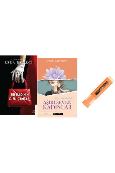 Destek Yayınları Bir Kadının Gizli Çantası + Aşırı Seven Kadınlar 2 Kitap Set...