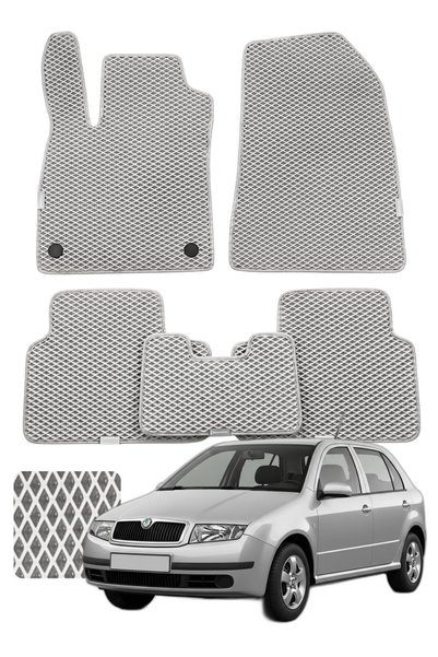 Evanotion Skoda Fabia 1999-2007 Özelleştirilebilir Premium Eva Oto Paspas Set...