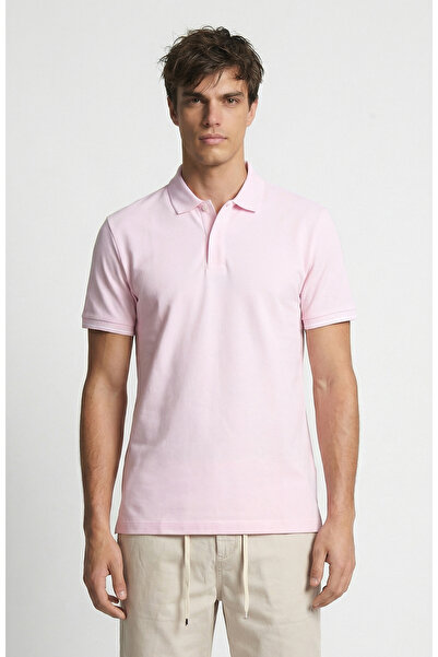 Network Pembe Polo T-Shirt