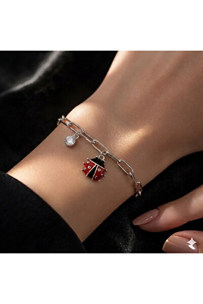 Liva Group Atelier Premium cm Stamped / Ladybug Stone Detailed Bracelet