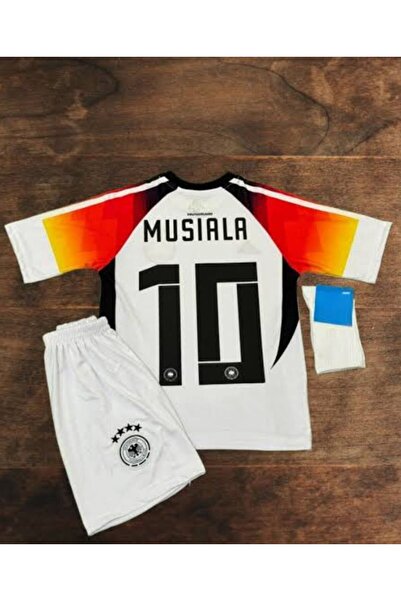 jabuka Almanya Euro 2024 Jamal Musiala İç Saha Çocuk Forması 4'lü Set