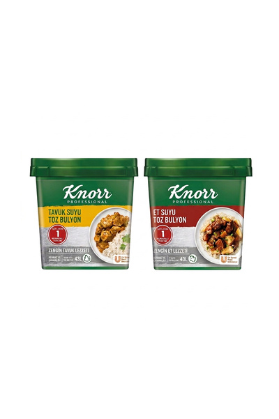 Knorr Tavuk Suyu Bulyon 750gr + Et Suyu Bulyon 750gr - İkisi Bir Set