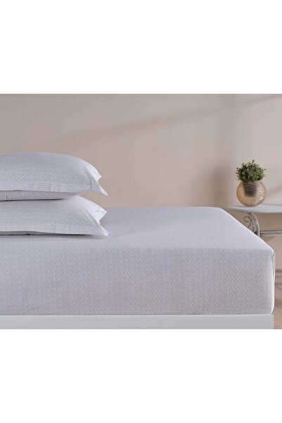 Apricitas HOME Single Fitted Sheet Set 180X200 Mira Beige 100% Cotton