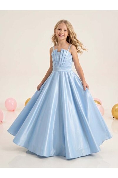 Zekids Girl's Princess Model Long Evening Dress
