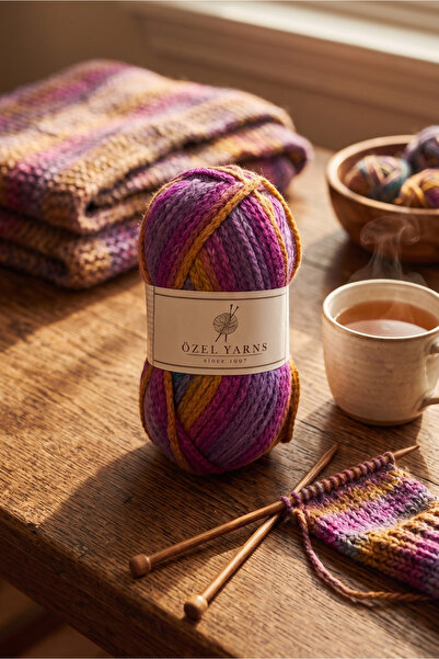 ÖZEL YARNS | 100g 300m | %100 Akrilik Degrade El Örgü İpi - Ultra Hafif ve Yu...