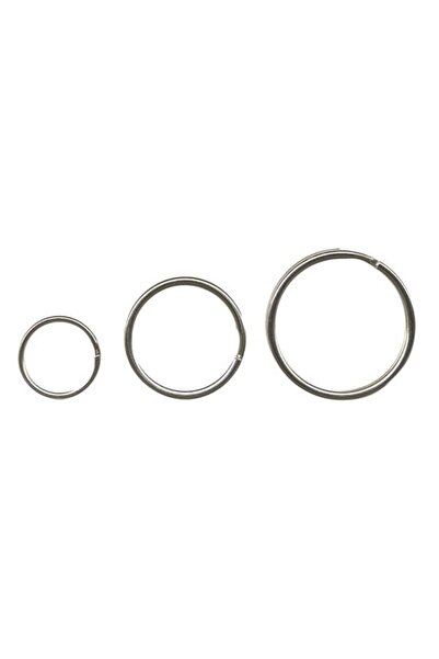 ALCO Inele metalice pentru chei, D - 20mm, 10 buc/set, - argintii