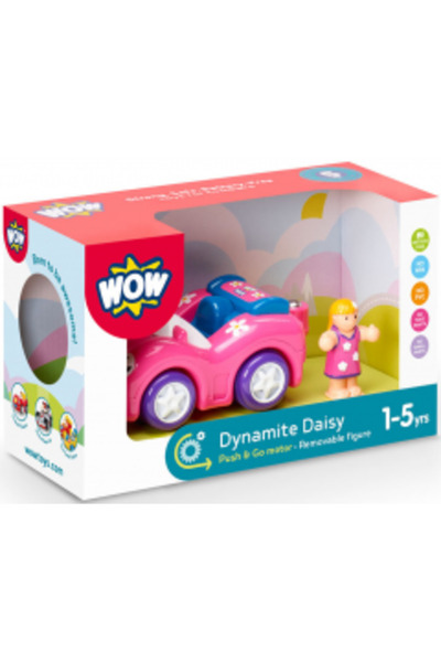 WOW Toys Jucarie pentru copii WOW Toys, Masina de curse roz, Dynamite Daisy