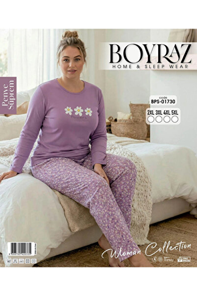 Beruflic Boyraz bps-01730 women's oversized long sleeve pajama set