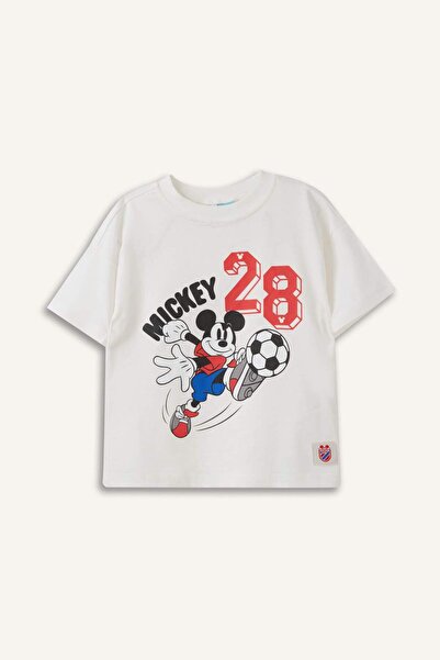 DeFacto Μπλουζάκι Disney Mickey & Minnie με λαιμόκοψη ποδηλάτου για αγοράκι H...