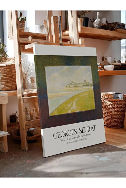 Postifull Georges Seurat - View of Le Crotoy from Upstream, Canvas Painting, ...