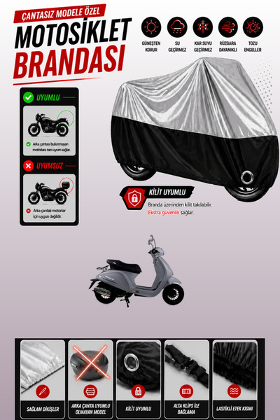 Cemku Twin Top Gray - Bottom Black Altai Misk 50 Compatible Engine Cover, Rea...