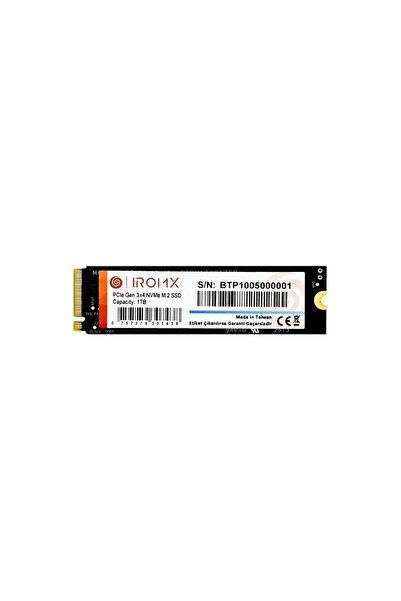 IROMX 1TB 3000/3000MB/s M2 PCIE GEN3 NVME SSD IR1TBNVP3