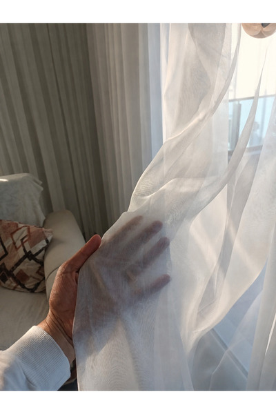Storlant Bambu Şantuklu Kırışmaz Ütü İstemez Tül Perde – 1’e 3 Kat Sık Pileli...