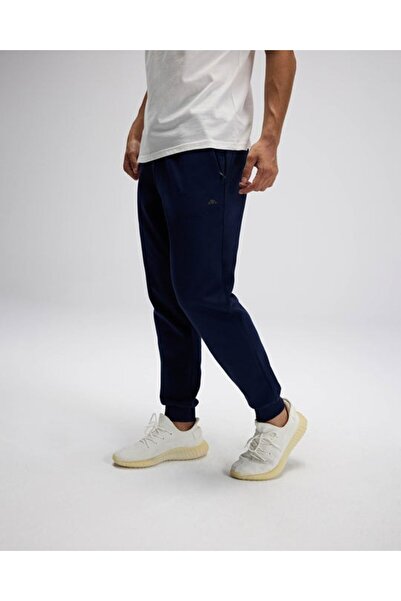 Ellesse بنطلون رياضي رجالي من القطن بقصة عادية وخصر عادي وساق مضلعة EM554