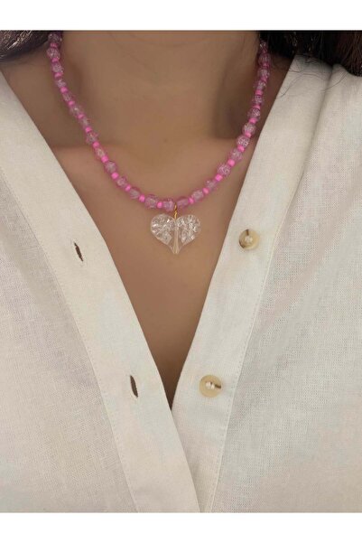 Venus Design Heart Bead Necklace