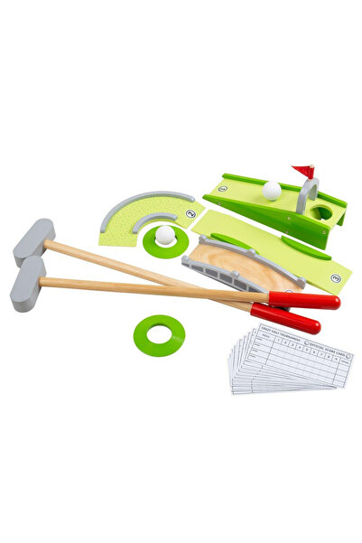 BIGJIGS Toys Joc de mini-golf din lemn