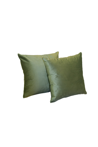 Velaria Pernă, Catifea Verde Măsliniu, 40x40 cm - Pernă decorativă