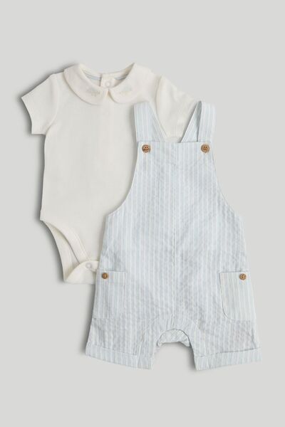 MOTHERCARE أول طقم ملابس لي مكون من شورت قصير وبدلة جسم